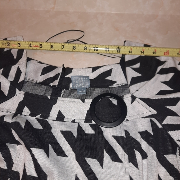 Rabbit Rabbit Rabbit Monochrome Zigzag Dress - Picture 7 of 12